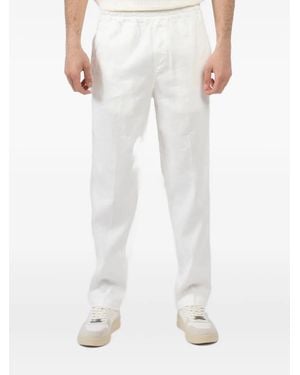 Fradi Elasticated-Waist Trousers - White