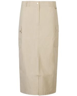 Barbour Falda Larga Con Bolsillo Cargo - Blanco