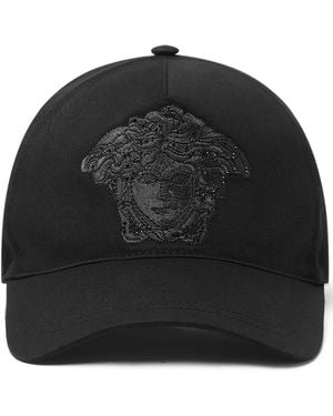 Versace Medusa Embroidered Baseball Cap - Black