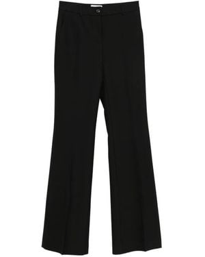 Via Masini 80 Pressed-Crease Trousers - Black