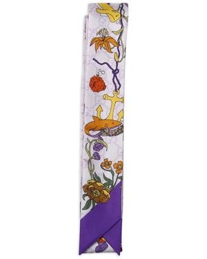 Gucci Sjaal Met Bloemenprint - Wit