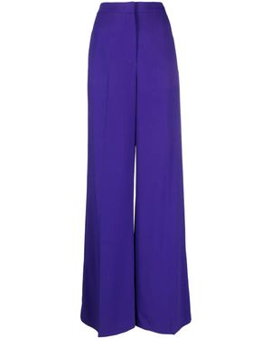 Moschino Pantalones Anchos De Talle Alto - Morado