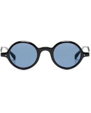 Eyevan 7285 Tinted-Lenses Round-Frame Sunglasses - Blue