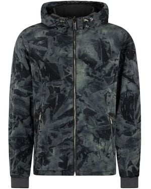 Moorer Hooded Bomber Jacket - Black