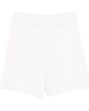 Fedeli Ribbed Beach Shorts - White