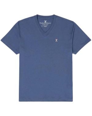 Psycho Bunny V-Neck T-Shirt - Blue
