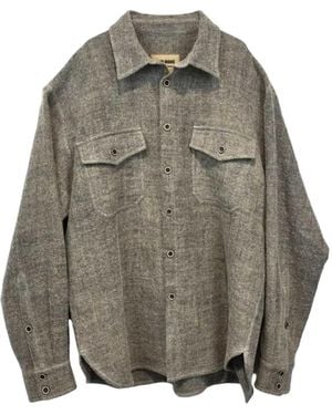 Uma Wang Button-Up Wool Shirt - Grey
