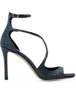 Jimmy Choo Azia Sandalen Mit Kristallen - Weiß