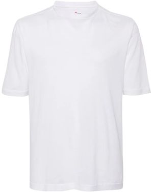 Kiton T-Shirt Aus Pikee - Weiß