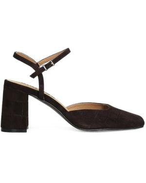 Bibi Lou Emily 85 Buckled Court Shoes - Black