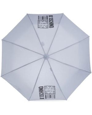 Moschino Ombrello Compatto Con Stampa - Blu