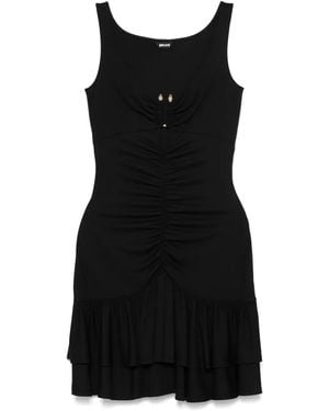 Just Cavalli Ruffled Mini Dress - Black