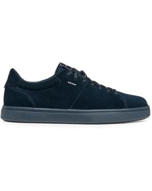 Geox Suede Lace-Up Trainers - Blue