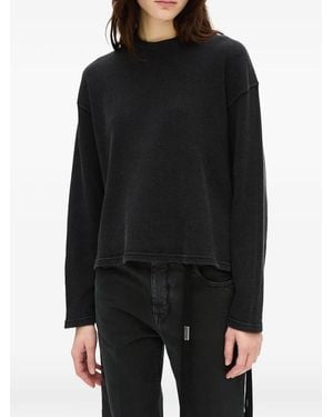 Ann Demeulemeester Camiseta Nikita Con Estampado Gráfico De Manga Larga - Negro