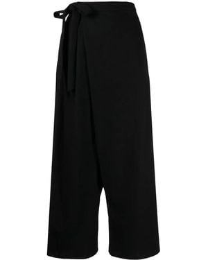 Forme D'expression Pantaloni Con Cavallo Basso - Nero