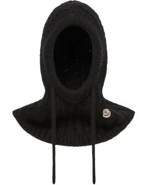 Moncler Balaklava Mit Zopfmuster - Schwarz
