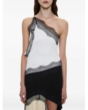 Christopher Esber Keira Lace-Trim Maxi Dress - White
