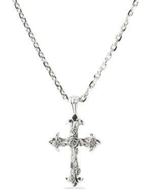 Emanuele Bicocchi Rose Cross Necklace - Metallic