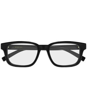 Gucci Rectangle-Frame Glasses - Black