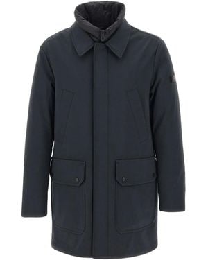 Peuterey Double-collar Flap-pocket Coat - ブルー