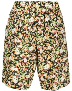 Marni Floral-Print Bermuda Shorts - Green