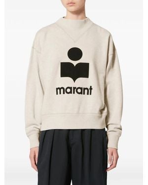 Isabel Marant Jersey Con Logo Estampado - Neutro