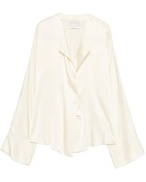 Forte Forte Tassel Tie-Fastening Blouse - White
