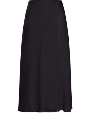 Transit Maxirock Mit Knitteroptik - Blau