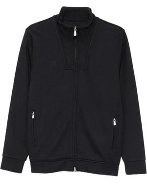 Alberto Gozzi Zip-Up High-Neck Sweatshirt - Black