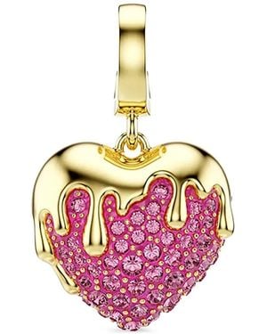 Swarovski Pendentif Cœur À Ornements De Cristaux Idyllia - Pink
