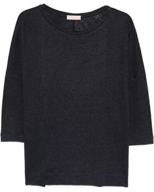 Purotatto Round-Neck T-Shirt - Blue