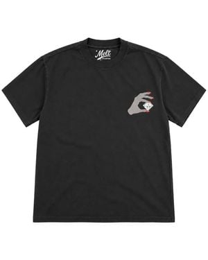 Melt Graphic-Print Cotton T-Shirt - Black