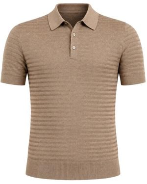 Dolce & Gabbana Short-Sleeve Polo Shirt - Natural