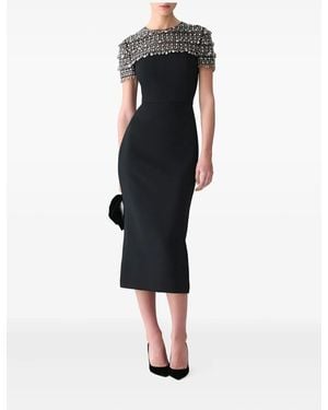 Carolina Herrera Embellished Dress - Black