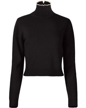 Nina Ricci ビーズディテール セーター - ブラック