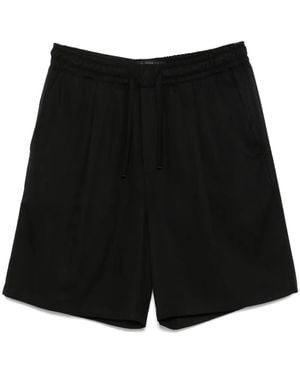 Low Brand Short À Taille À Lien De Resserrage - Noir