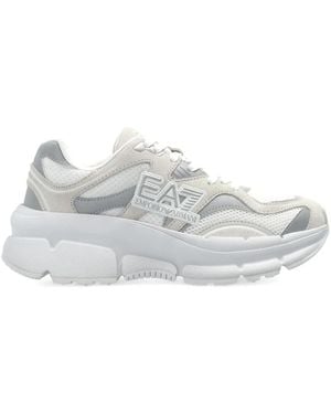 EA7 Sneakers mit dicker Sohle - Weiß