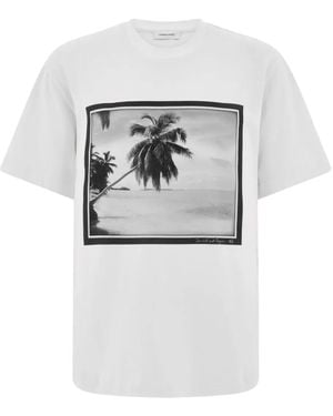 Ferragamo T-Shirt Mit Trinidad-Print - Grau