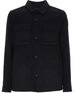 Hōsio Geknöpfte Jacke Mit Brusttasche - Schwarz