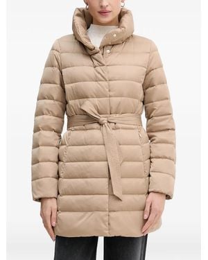 Geox Bettanie Jas Met Ceintuur - Naturel