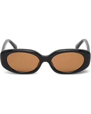 COACH オーバルフレーム サングラス - ブラック