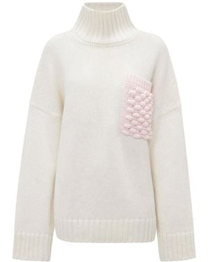 JW Anderson パッチ セーター - ホワイト