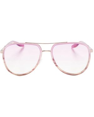 Barton Perreira Gafas de sol Cani con montura estilo aviador - Rosa
