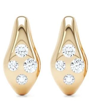 LOEV Puces D'Oreilles Curve En Recyclé 14Ct - Metallic
