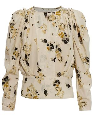 Isabel Marant Zarga Floral-Print Top - White