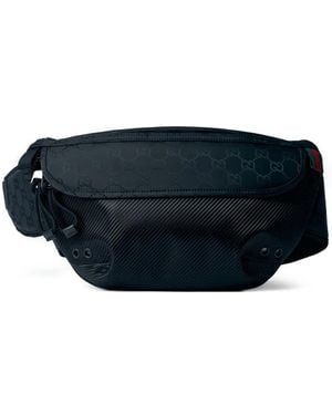 Gucci Riñonera Nexus grande con motivo GG - Negro
