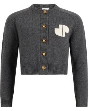 Patou Vest Met Intarsia - Grijs