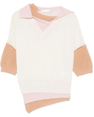 August Barron Layered-Effect V-Neck T-Shirt - White