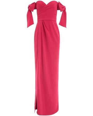 Marchesa Off-Shoulder Gown - Pink