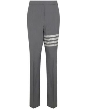 Thom Browne 4-Bar Wool Trousers - Grey